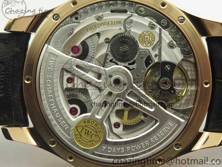 MIROTIME 0422 Thermal Portuguese Real PR Real Annual Calendar IW503501 RG ZF 1:1 Best Edition White Dial on Black Leather Strap A 7150